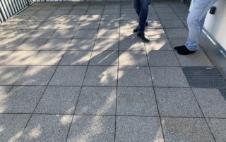 Terrasse in Einkornmörtel
