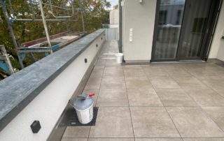 Terrasse in Einkornmörtel